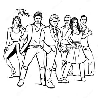 Page A Colorier Des Personnages De Tvd En Action 37146-30935