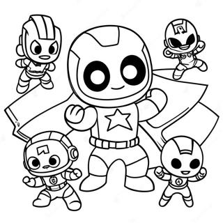 Bébé Marvel Chibi Avengers Mignons Pages À Colorier