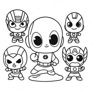 Page A Colorier Des Adorables Bebes Avengers Chibi 37185-30963