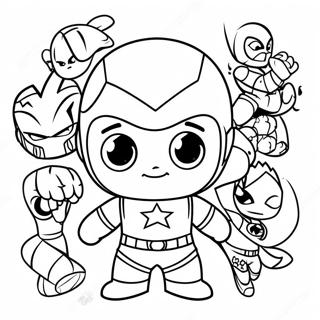 Page A Colorier Des Adorables Bebes Avengers Chibi 37185-30964