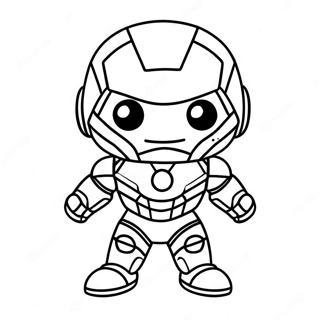 Page A Colorier Du Bebe Chibi Iron Man Adorable 37186-30968