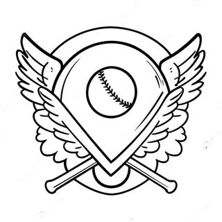 Page A Colorier Du Logo Des Angels De Baseball 37205-30974