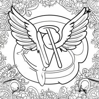 Page A Colorier Du Logo Des Angels De Baseball 37205-30975