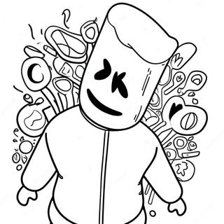 Marshmello Pages À Colorier