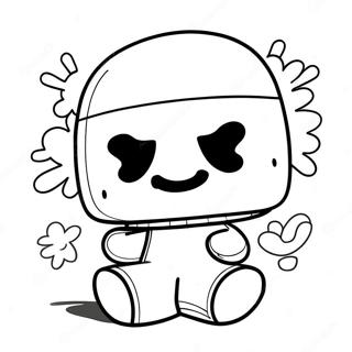 Page A Colorier Personnage Marshmello Mignon 37276-31037