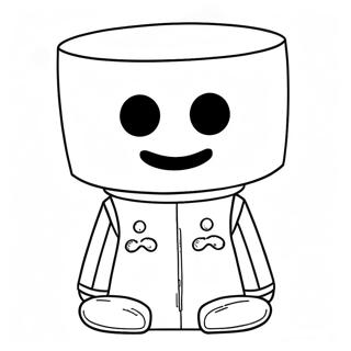 Page A Colorier Personnage Marshmello Mignon 37276-31039