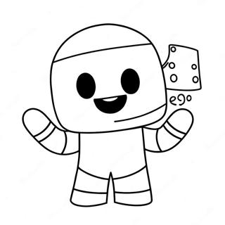 Page A Colorier Personnage Marshmello Mignon 37276-31040