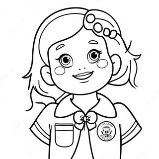 Page A Colorier Du Serment Colore Des Girl Scouts 37336-31096