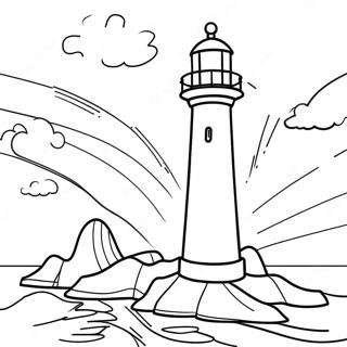 Page A Colorier Phare Pittoresque 37385-31132