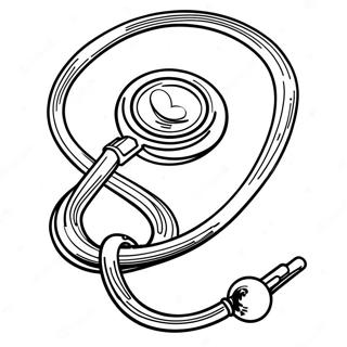 Page A Colorier Stethoscope Colore De Medecin 37396-31133