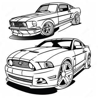 Page A Colorier De La Voiture De Sport Mustang Gt 3739-3035