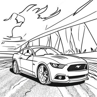 Page A Colorier De La Voiture De Sport Mustang Gt 3739-3036