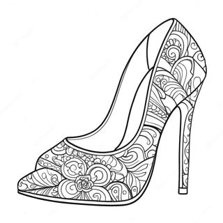 Page A Colorier Talons Hauts Elegants 37416-31149