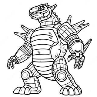 Page A Colorier De Mechagodzilla 3749-3043