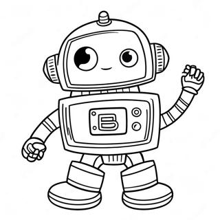 Page A Colorier De Rob Le Robot Mignon 37526-31238