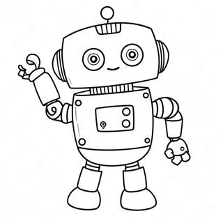 Page A Colorier De Rob Le Robot Mignon 37526-31239