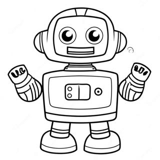 Page A Colorier De Rob Le Robot Mignon 37526-31240