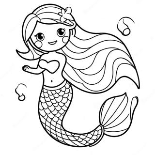 Page A Colorier De Queue De Sirene Scintillante 37546-31246