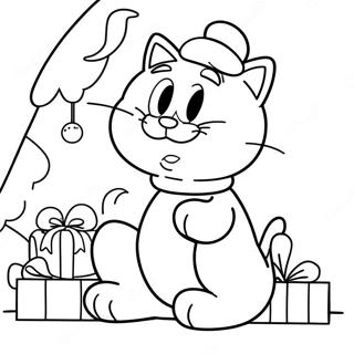 Page A Colorier De Noel De Garfield 37565-31266