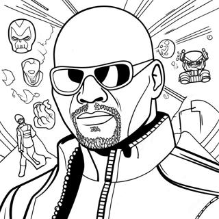 Nick Fury Pages À Colorier