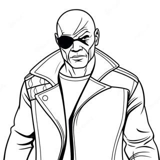 Nick Fury Pages À Colorier