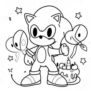 Page A Colorier Joyeux Anniversaire Sonic 37666-31338