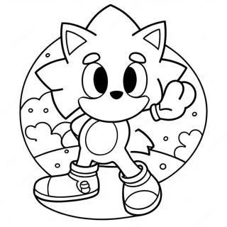 Page A Colorier Joyeux Anniversaire Sonic 37666-31340