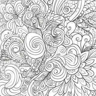 Page A Colorier De Motif En Tourbillon 37676-31347