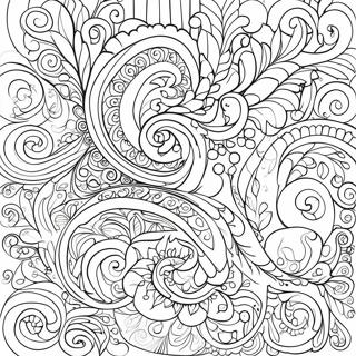 Page A Colorier De Motif En Tourbillon 37676-31348