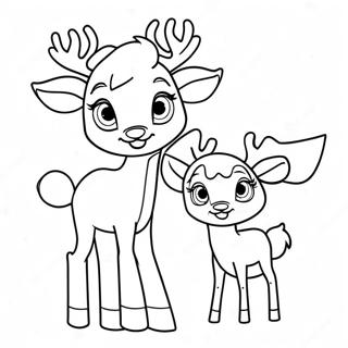 Page A Colorier De Rudolph Et Clarice 37686-31355