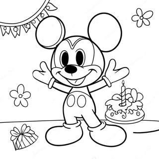 Page A Colorier Joyeux Anniversaire Mickey Mouse Clubhouse 37696-31374