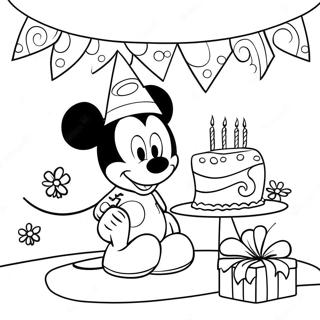 Page A Colorier Joyeux Anniversaire Mickey Mouse Clubhouse 37696-31376