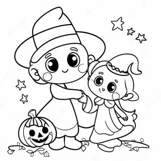 Page A Colorier Mignonne De Halloween Trick Or Treat 37786-31430