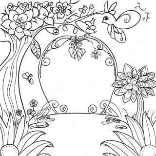 Page A Colorier Du Jardin Secret Fantaisiste 37887-31518