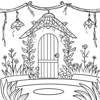 Page A Colorier Du Jardin Secret Fantaisiste 37887-31520