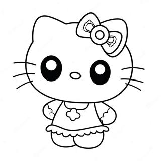 Page A Colorier De Hello Kitty Zombie Mignonne 37897-31530