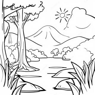 Page A Colorier Scene De Nature Apaisante 37947-31580