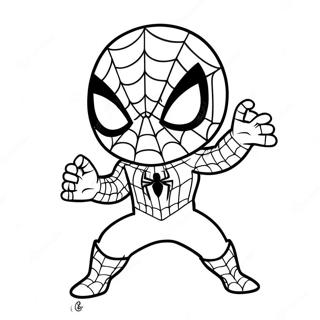 Page A Colorier Chibi Spiderman 37996-31602