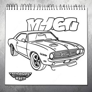 Page A Colorier De Voiture De Muscle 3800-3075