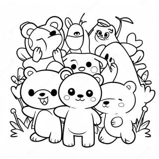 Page A Colorier Gloomy Bear Avec Des Amis 38067-31676