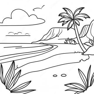 Page A Colorier Plage Scenique Dhawai 38076-31666