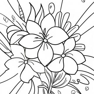 Page A Colorier Fleurs Tropicales Hawaiennes 38077-31662