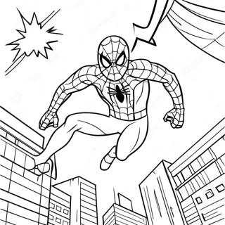 Page A Colorier Spiderman Joyeux Anniversaire 38136-31718