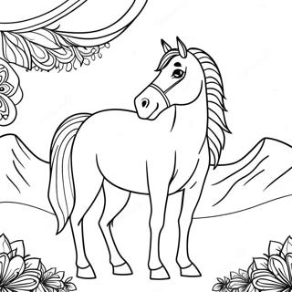 Page A Colorier Cheval Arabe 38186-31751