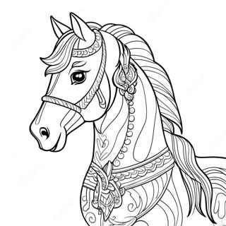 Page A Colorier Cheval Arabe 38186-31752