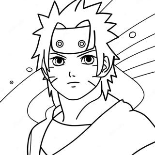 Page A Colorier De Sasuke Naruto 3820-3090