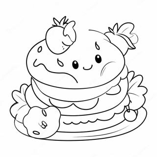 Page A Colorier Gateau Aux Fraises A La Confiture De Cerise 38216-31772