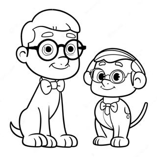 M. Peabody Et Sherman Pages À Colorier