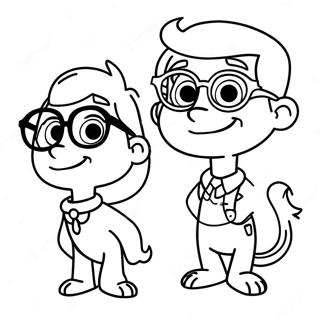 Page A Colorier De Laventureux Mr Peabody Et Sherman 38237-31800