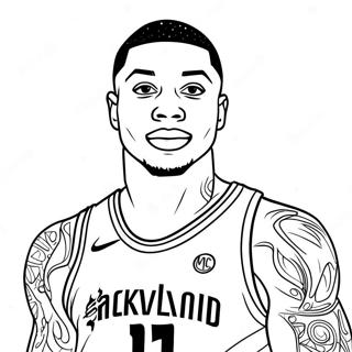 Damian Lillard Pages À Colorier